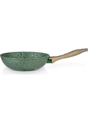 Сковорода-вок fissman malachite ø28см з антипригарним покриттям ecostone