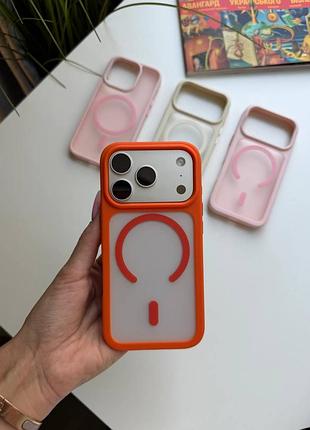 Чохол iphone colour magsafe orange  арт ch00037