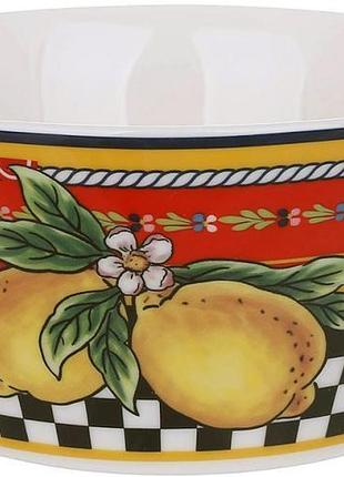 Набор 2 фарфоровые пиалы sicilia "limoni" 500мл (лимоны)