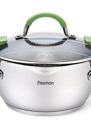 Кастрюля fissman charlotte 2.5л с крышкой-друшляк
