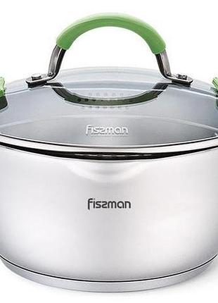 Кастрюля fissman charlotte 4.7л с крышкой-друшляк
