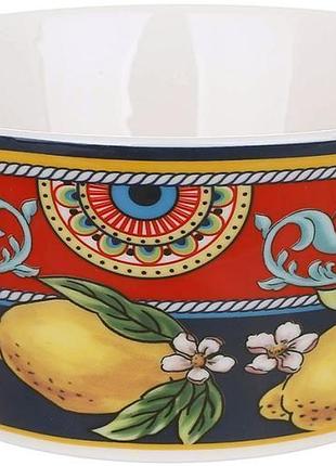 Набор 2 фарфоровые пиалы sicilia "ornamento" 500мл (орнамент)