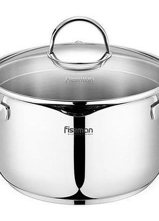 Каструля fissman callisto 1.9л зі скляною перфорованою кришкою