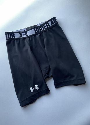 Компресійні шорти для занять спортом чорні under armour