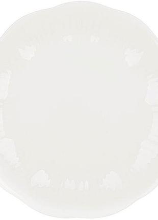 Тарелки обеденные "white flower" набор 6 фарфоровых тарелок ø20.5см