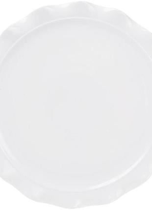 Блюдо для піци white city ø36 см, біле, фарфор, сервірувальне, для дому та ресторану