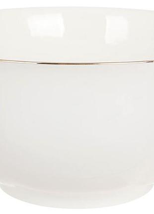 Салатники "elegance gold" набор 6 фарфоровых салатников 1800мл, с золотой каймой