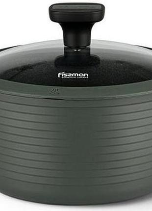 Кастрюля fissman brilliant 7.1л со съемными ручками