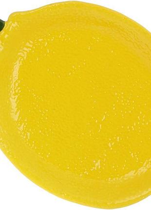 Набір 2 керамічні тарілки "lemon" 26х18см, жовті, для фруктів та десертів
