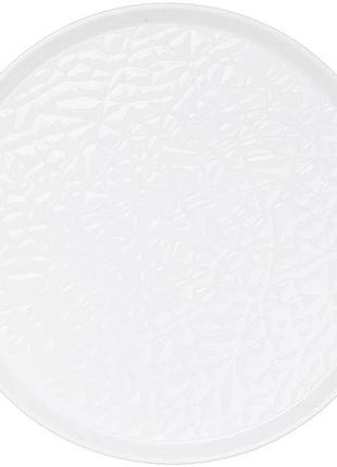 Набір 2 фарфорові тарілки white city bubbles ø24см білі круглі для їжі