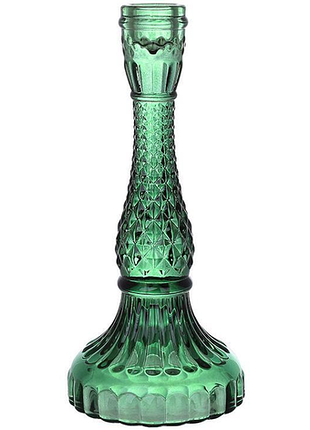 Свечан стеклянный "crystal glass" 22см, зеленый