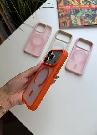 Чохол iphone colour magsafe orange арт ch00037