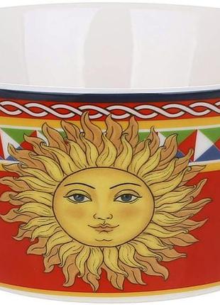 Набор 2 фарфоровые пиалы sicilia "sole" 500мл (солнце)