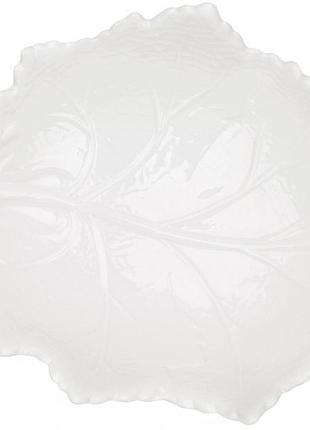 Салатники фарфоровые "white leaf", набор 2 салатника 30.3х23см