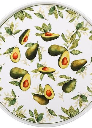 Набор 6 фарфоровых тарелок "avocado garden" ø25см