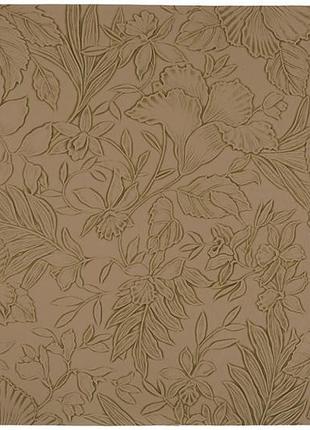Набор 6 ковриков сервировочных "flowery" из эко-кожи 30х45см, песочный (подтаречники)