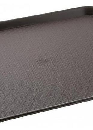 Піднос офіціанта empire anti-slip 30х40 см коричневий, професійний, антиковзкий