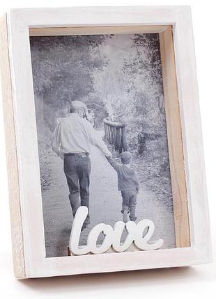 Фоторамка настільна "enjoy moment" love, фото 9х13см, дерев'яна