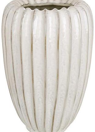 Ваза керамическая "shell grey" ø16.5х25см, серая
