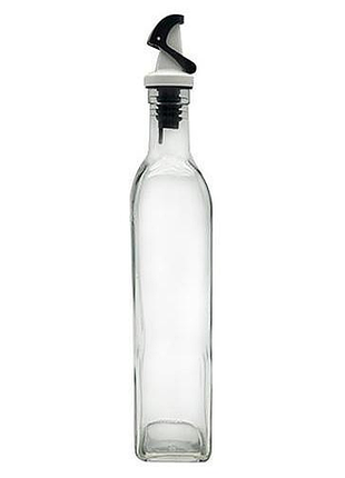 Бутылка для масла и уксуса стеклянная "bottle" 520 мл с дозатором, кухонная емкость для соусов и заправок