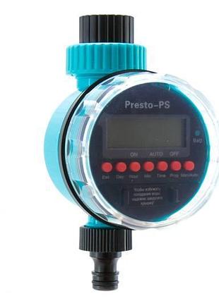 Таймер полива presto-ps 7802 электрический программируемый (8 программ) с жк-дисплеем, на батарейках
