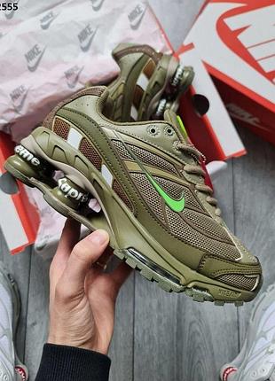 Стильні кросівки nike shox tl ride2 supreme green