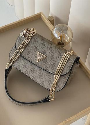 Городская кожаная сумка кросс боди guess для женщины брендовая сумка через плечо для девушки женская классическая сумочка гесс