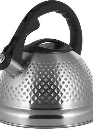 Чайник со свистком ofenbach whistling kettle 2.7 л, нержавеющая сталь, бакелитовая ручка soft-touch