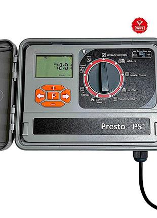Контроллер полива presto-ps 78055 с wi-fi, 11 зон, для автоматических систем орошения, с приложением, водонепроницаемый