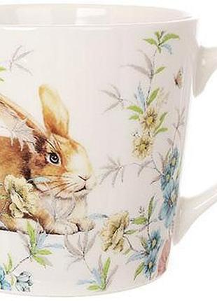 Кружка фарфоровая happy rabbit 450 мл
