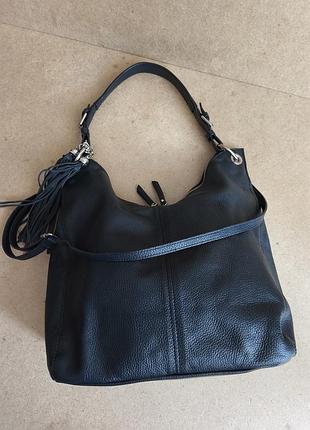 Шкіряна сумка carla ferreri made in italy