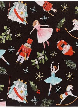 Набір сервірувальних серветок 12 шт happy holidays 28x43 см, поліпропіленові підтарельники
