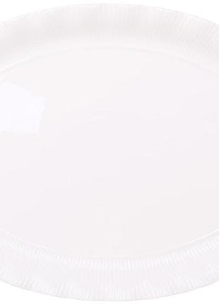 Набор из 2 фарфоровых овальных сервировочных блюд white city волна 32х23 см