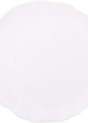 Тарілки обідні white city star ø26.7см, набір 4 порцелянові тарілки