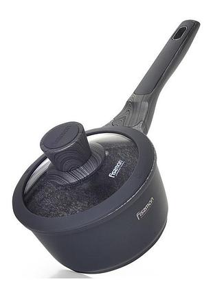 Ковш fissman prestige 1.4 л с антипригарным покрытием greblon c3, литой алюминий, диаметр 16 см