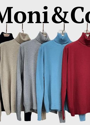 Базовая кашемировая водолазка moni &amp; co с шерстью и шелком в составе