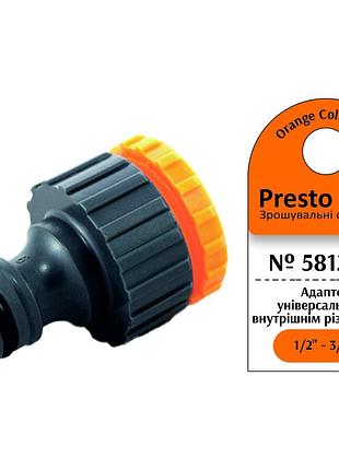 Адаптер presto-ps 5812-rt пластиковий з внутрішньою різьбою 1/2-3/4 дюйма для коннектора, 10 шт.