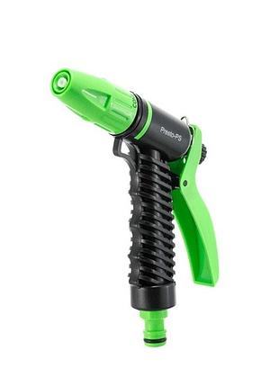 Пистолет для полива presto-ps (2100) пластиковый, 3 режима, насадка на шланг 1/2-3/4" для газона, огорода, цветника