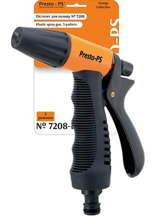 Кран шаровый presto-ps для полива 4 выхода, внутренняя резьба 1/2-3/4-1 дюйм, пластиковый, уф-стабилизатор (5010)