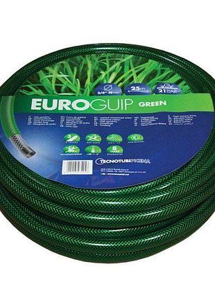 Садовый шланг tecnotubi euro guip green 3/4" 50м армированный, 6 атм, пвх, гибкий, уф-стойкий (egg 3/4 50)