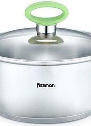Кастрюля fissman janet 6.1л из нержавеющей стали с индукционным дном