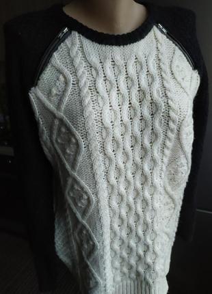 Свитер с узором, шерсть, альпака