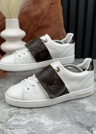 Louis vuitton frontrow sneakers monogram женские кроссовки кожа оригинал 37.5 eur
