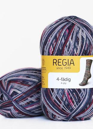 Шкарпеткова пряжа regia color 100 г, 00419