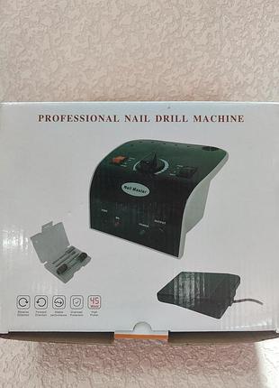 Професійний апарат для манікюру та педикюру (фрезер) серії nail drill jmd-304 (або аналогічна модель nail master) у рожевому чи кремовому корпусі.