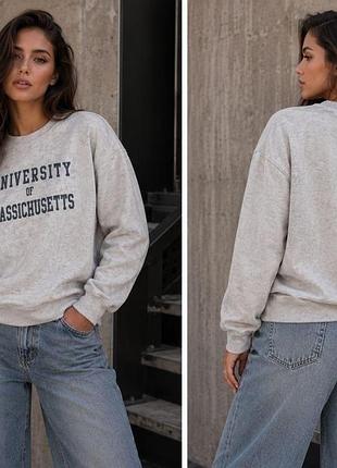 Стильний washed-світшот university of massichusetts