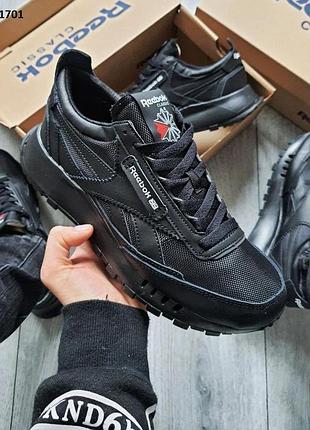 Стильные кроссовки reebok classic black