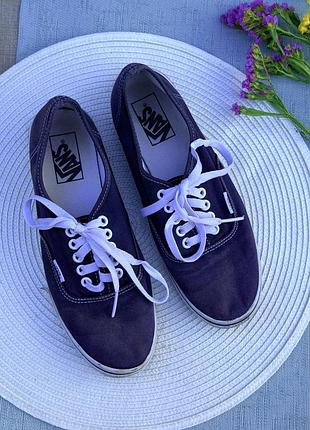 Сіро-сині низькі кеди vans 24,5см