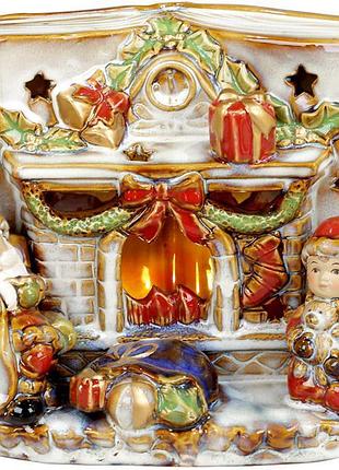 Декор керамический книга «merry christmas» с led подсветкой 24х12.5х18см