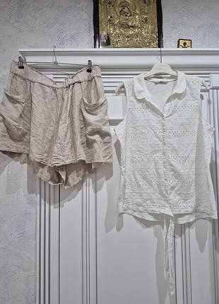 Льняной комплект h&amp;m